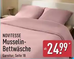 Aldi Nord NOVITESSE Musselin Bettwäsche Angebot