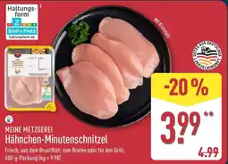 Aldi Nord MEINE METZGEREI Hähnchen-Minutenschnitzel Angebot