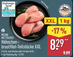 Aldi Nord MEINE METZGEREI Hähnchenbrustfilet-Teilstücke XXL Angebot