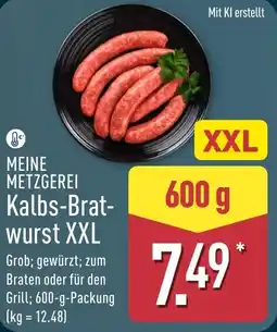 Aldi Nord MEINE METZGEREI Kalbs-Bratwurst XXL Angebot