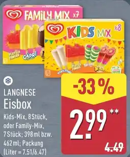 Aldi Nord LANGNESE Eisbox Angebot