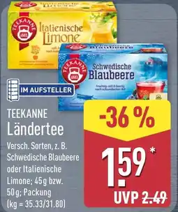 Aldi Nord TEEKANNE Ländertee Angebot