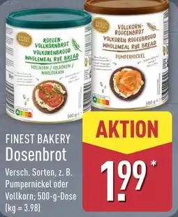 Aldi Nord FINEST BAKERY Dosenbrot Angebot