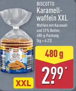 Aldi Nord BISCOTTO Karamellwaffeln XXL Angebot