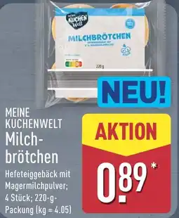 Aldi Nord MEINE KUCHENWELT Milchbrötchen Angebot
