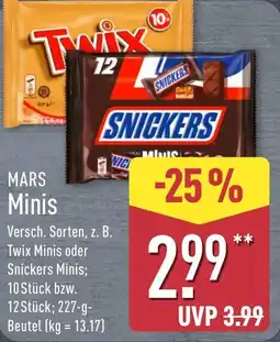 Aldi Nord MARS Minis Angebot