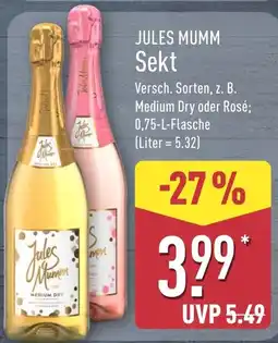 Aldi Nord JULES MUMM Sekt Angebot