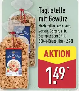 Aldi Nord Tagliatelle mit Gewürz Angebot