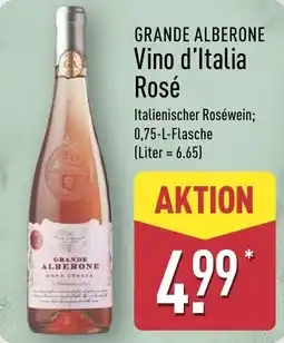 Aldi Nord GRANDE ALBERONE Vino d'Italia Rosé Angebot