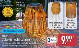Aldi Nord BELAVI Solar-Geflecht-Laterne Angebot