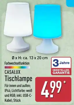 Aldi Nord CASALUX Tischlampe Angebot