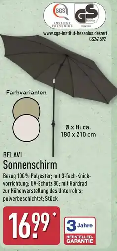 Aldi Nord BELAVI Sonnenschirm Angebot