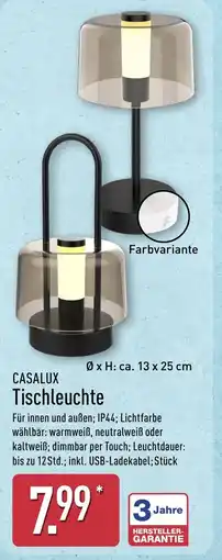 Aldi Nord CASALUX Tischleuchte Angebot