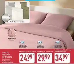 Aldi Nord NOVITESSE Musselin- Bettwäsche Angebot