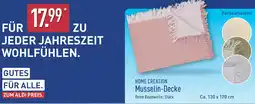 Aldi Nord HOME CREATION Musselin-Decke Angebot