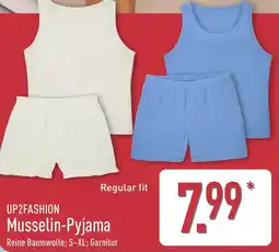 Aldi Nord UP2FASHION Musselin-Pyjama Angebot