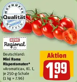 REWE REWE Regional Mini Roma Rispentomaten Angebot