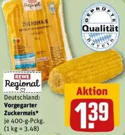 REWE REWE Regional Vorgegarter Zuckermais Angebot