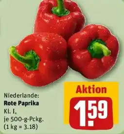 REWE Rote Paprika Angebot