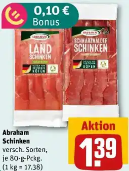 REWE Abraham Schinken Angebot