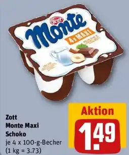 REWE Zott Monte Maxi Schoko Angebot