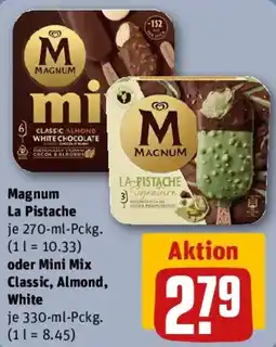 REWE Magnum La Pistache oder Mini Mix Classic, Almond, White Angebot