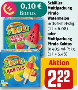 REWE Schöller Multipackung Pirulo Watermelon oder Multipackung Pirulo Kaktus Angebot