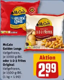 REWE McCain Golden Longs oder 1-2-3 Frites Original Angebot