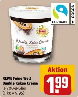 REWE REWE Feine Welt Dunkle Kakao Creme Angebot