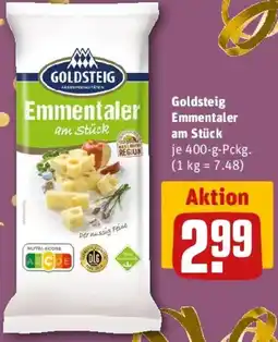 REWE Goldsteig Emmentaler am Stück Angebot