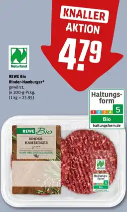 REWE REWE Bio Rinder-Hamburger Angebot