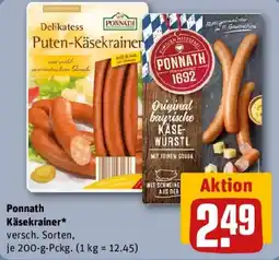 REWE Ponnath Käsekrainer Angebot