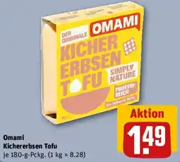 REWE Omami Kichererbsen Tofu Angebot
