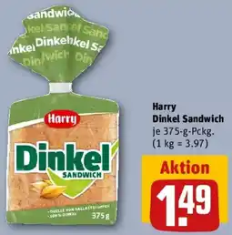 REWE Harry Dinkel Sandwich Angebot