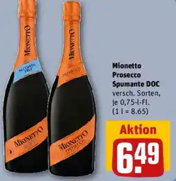 REWE Mionetto Prosecco Spumante DOC Angebot