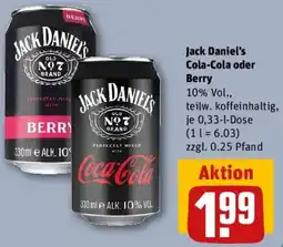 REWE Jack Daniel's Cola-Cola oder Berry Angebot