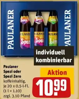 REWE Paulaner Spezi oder Spezi Zero Angebot