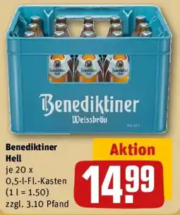 REWE Benediktiner Hell Angebot