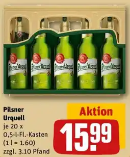 REWE Pilsner Urquell Angebot