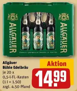 REWE Allgäuer Büble Edelbräu Angebot