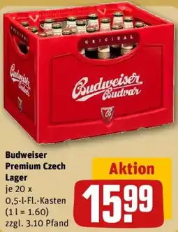 REWE Budweiser Premium Czech Lager Angebot