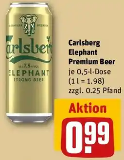 REWE Carlsberg Elephant Premium Beer Angebot