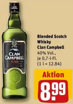 REWE Blended Scotch Whisky Clan Campbell Angebot
