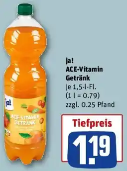 REWE ja! ACE-Vitamin Getränk Angebot