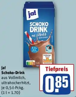 REWE ja! Schoko-Drink Angebot