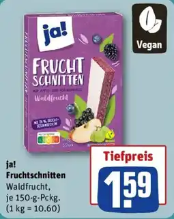REWE ja! Fruchtschnitten Angebot