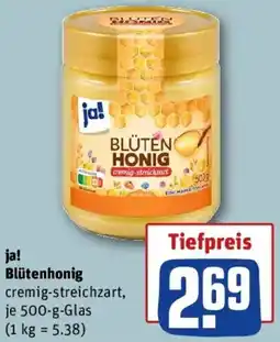 REWE ja! Blütenhonig Angebot