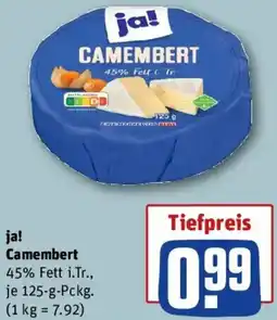 REWE ja! Camembert Angebot