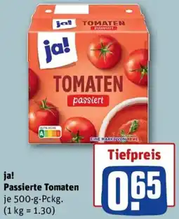 REWE ja! Passierte Tomaten Angebot