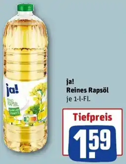 REWE ja! Reines Rapsöl Angebot
